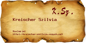 Kreischer Szilvia névjegykártya